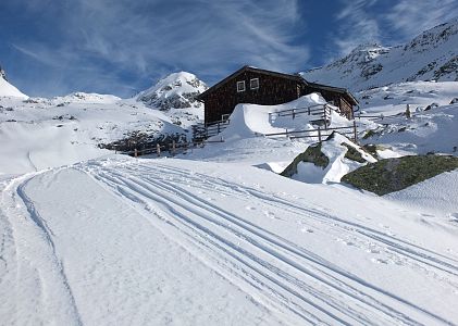 Hütten im Winter